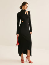 Turtleneck Cutout Slim Dress